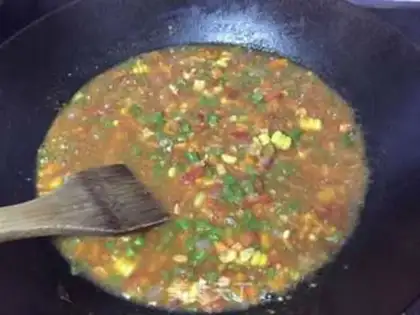 Make Quick-hand five-colored vegetable noodles step 6