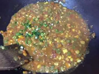 Make Quick-hand five-colored vegetable noodles step 8