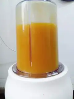 Make The baby feeds the pumpkin rice paste step 6