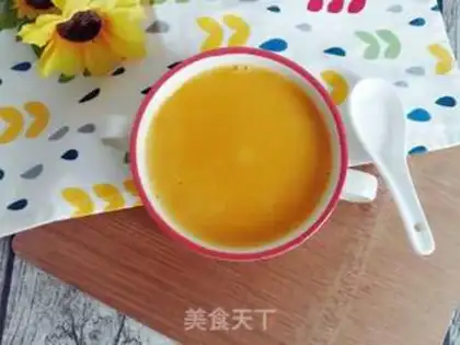 Make The baby feeds the pumpkin rice paste step 8