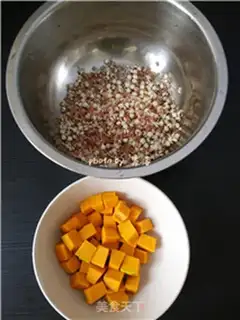 Make Red melon rice step 2