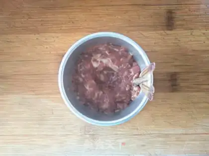 Make Meat and roasted quail eggs step 4