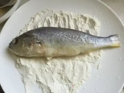 Make Crushed yellow fish step 2