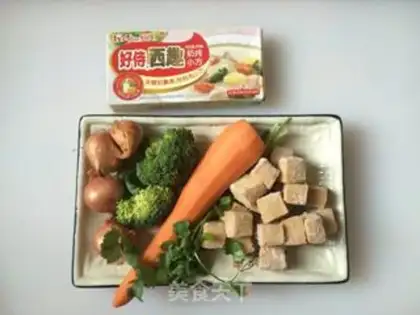 Make Fresh tofu tofu soup step 0