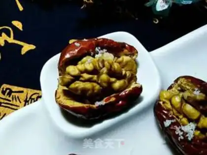 Make # And the dates and the walnuts # step 1