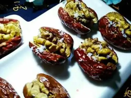 Make # And the dates and the walnuts # step 2