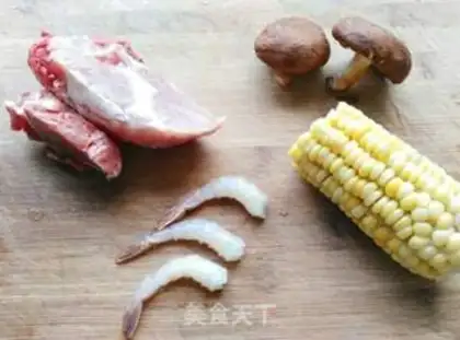 Make Shrimp corn pork step 0