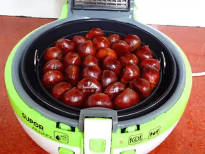 Make Salt roast chestnuts step 2