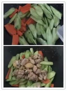 Make Chicken-legged cucumber step 3