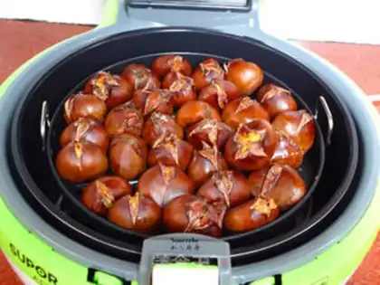 Make Salt roast chestnuts step 5