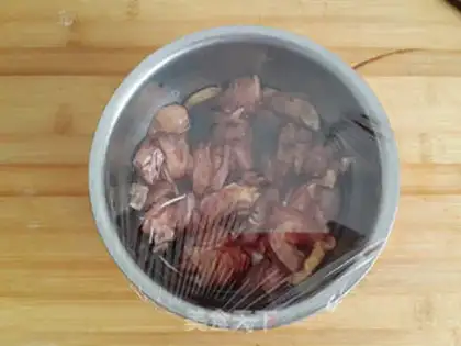 Make A chicken ham roll step 3