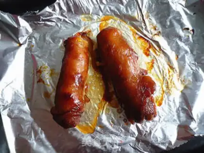 Make A chicken ham roll step 9