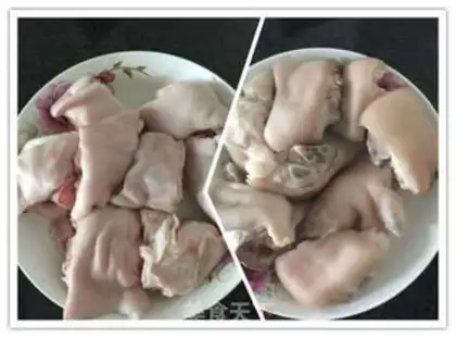 Make Pork hoof and red radish step 0