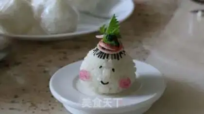 Make The shy, cute little rice group step 4