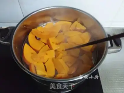 Make Pumpkin sesame cake step 1