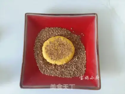 Make Pumpkin sesame cake step 7