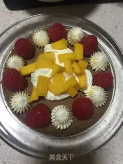 Make Raspberry naked cake step 14