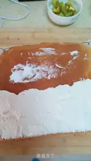 Make ♪ Strange fruit cream roll ♪ step 13