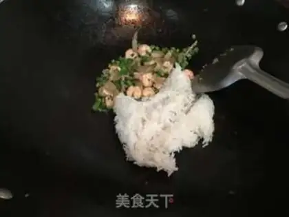 Make Shrimp bean rice step 5