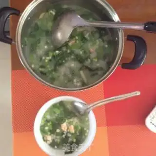 Make Shrimp vegetable congee step 5