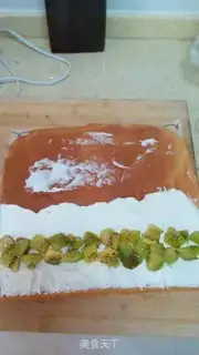 Make ♪ Strange fruit cream roll ♪ step 14
