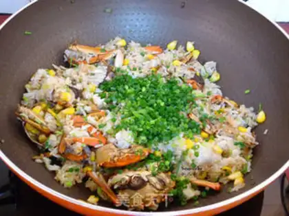 Make Crab fried rice step 6