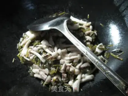 Make The veggies make white mushrooms step 5