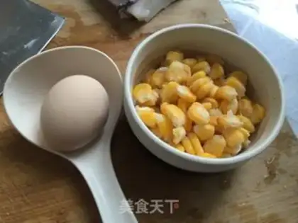 Make Powdery squid corn noodles step 8