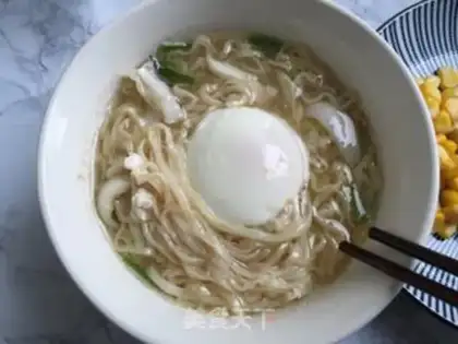 Make Powdery squid corn noodles step 13