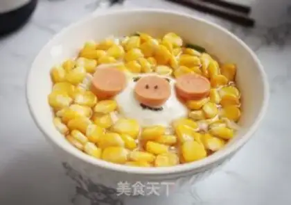 Make Powdery squid corn noodles step 18