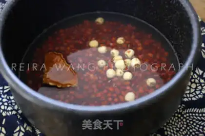 Make Lotus red bean sand step 3