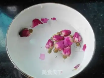 Make Rose rice congee step 3