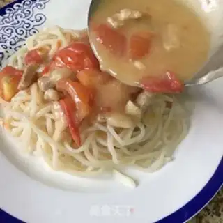Make Tomato stew noodles step 8