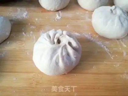 Make Big cabbage meat bun step 6