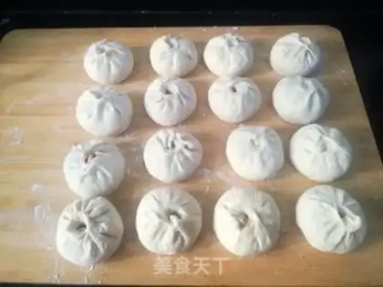 Make Big cabbage meat bun step 7