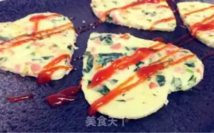 Make Five-coloured omelet step 1