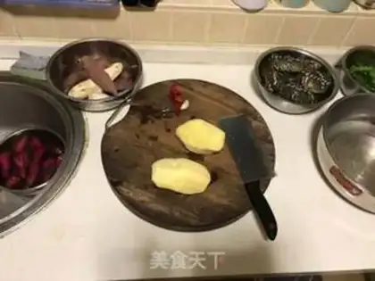 Make Red potato balls and fries step 0