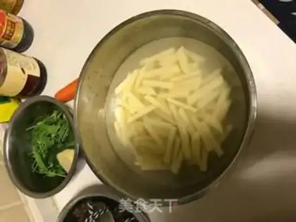 Make Red potato balls and fries step 1