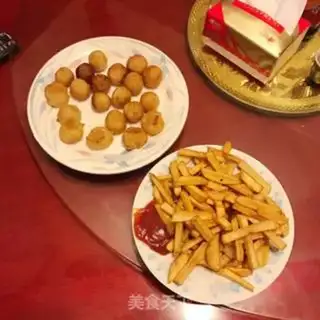 Make Red potato balls and fries step 5