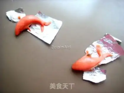 Make The big fish seagulls are creatively burning fruit step 30