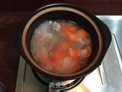 Make lilies, carrot soup step 5