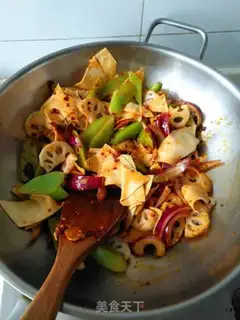 Make Spicy cow leaves step 11