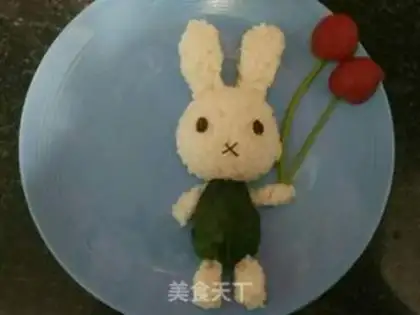 Make Little rabbits. Good boy step 3