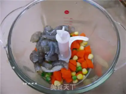 Make Shrimp pancakes step 1