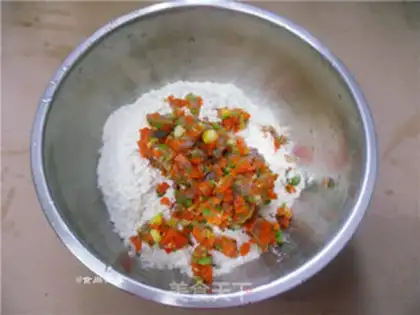 Make Shrimp pancakes step 2