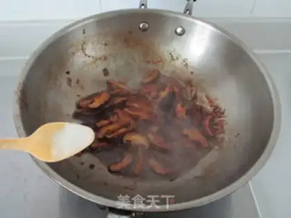 Make Plum mushrooms step 5