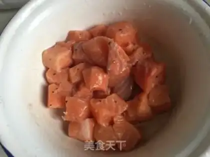 Make Caviar salmon step 0