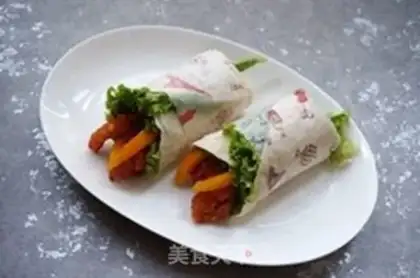 Make Mexican chicken rolls step 11
