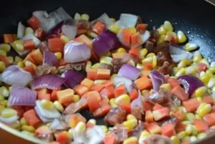 Make Sunflower rice step 3