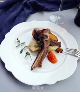 Make A red lamb steak step 8